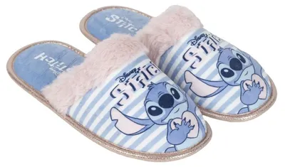 Produktbild von Disney Stitch Hausschuhe für Mädchen und Damen zum Hineinschlüpfen, Pantoletten, Hausschuhe, Slider, Geschenk – Größe 30/31 EU, Mehrfarbig