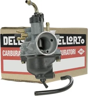 Immagine prodotto di Carburatore Dellorto, 17,5mm per HD:95 ND:38 (cod.1403) Peugeot, Buxy, Elyseo, Elystar, Jetforce C-Tech, TSDI, Looxor, Ludix, Metal-X, New Vivacity, Rapido, Speedfight 2, 1, 3, Squab, TKR, Vivacity 50