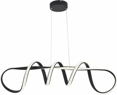 Zdjęcie produktu dla Lampa wisząca LED Vesper czarna 40W Odcienie bieli 3200lm akryl wym:120x92x20cm IP20 Reality