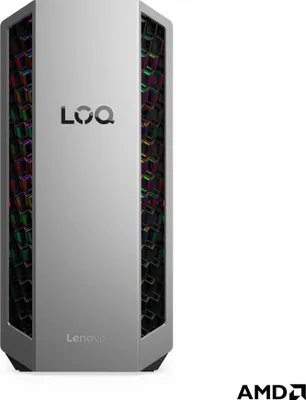 Produktbild von Lenovo LOQ 26ADR10 91DF - Tower - Ryzen 7 8745HX / 3.6 GHz - RAM 16 GB - SSD 1 TB - NVMe - GeForce RTX 5070 - 1GbE, Bluetooth 5.2, Wi-Fi 6 - WLAN: 802.11a/b/g/n/ac/ax, Bluetooth 5.2 - Win 11 Home - Monitor: keiner - luna grau (vorderer Rahmen)