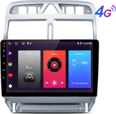 Obrázok produktu pre 9" Android13 6+128GB carplay Autoradio Für Peugeot 307 2002-2013 navigácie 8kern SWC WIFI Bluetooth 4GSIM USB 2DIN