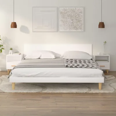 Image de vidaXL Tables de nuit 2 pcs. Blanc 40x35x47 cm