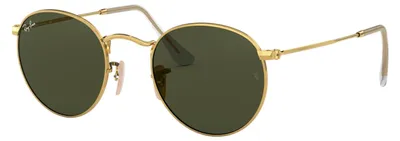 Produktbild von Ray-Ban ROUND METAL, Erwachsener, Uni, Rund, Gold, Polarisierte Linse, Metall