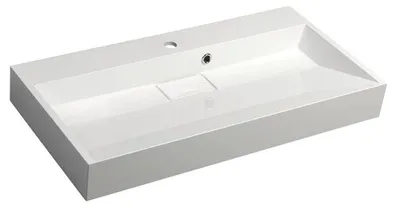 Zdjęcie produktu dla Sapho Amur - Umywalka 900x460 mm, z przelewem, z otworem na baterię, biała 55032