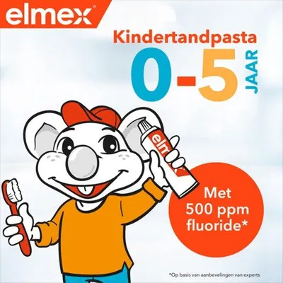 Productafbeelding van Elmex tandpasta voor kinderen (0-5 jaar) - 3 stuks x 75 ml - Voordeelverpakking