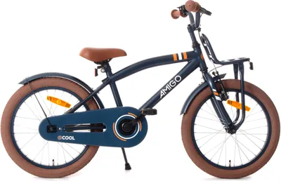 Produktbild von AMIGO Kinderfahrräder Jungen 2Cool 18 Zoll 28,5 cm Jungen Rücktrittbremse Blau