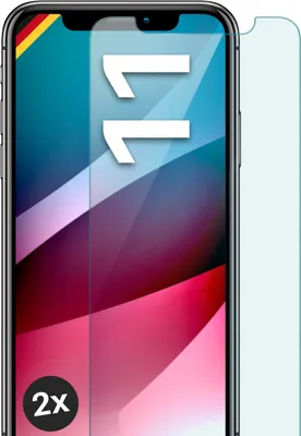 Produktbild von SCHUTZFOLIE FÜR APPLE IPHONE 11 - ECHTGLAS, Stückzahl:2er Set