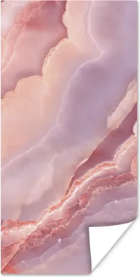 Produktbild von MuchoWow® Poster Naturstein - Rosa - Nahaufnahme 20x40 cm - Plakat - Foto