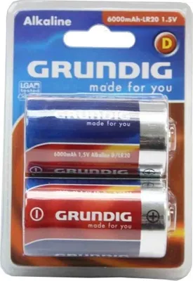 Produktbild von Grundig alkalibatterien LR20 D 2 Stück