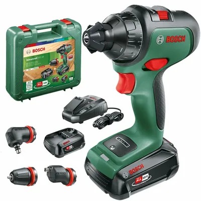 Obrázok produktu pre Bosch AdvancedDrill 18, Pištoľová vŕtačka, Rýchloupínanie, Striedavý, Čierna, Zelená, 1,3 cm, 1350 ot/min
