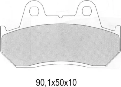 Obrázok produktu pre Brzdové Doštičky Kh69 Sintered Metallic Rear (Gold)