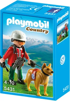 Produktbild von PLAYMOBIL Country 5431 - Bergretter mit Suchhund