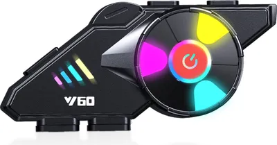 Obrázek produktu pro Náhlavní souprava Bluetooth Y60, náhlavní souprava pro motocyklovou přilbu, měkký štítek, vhodná pro celoobličejovou přilbu