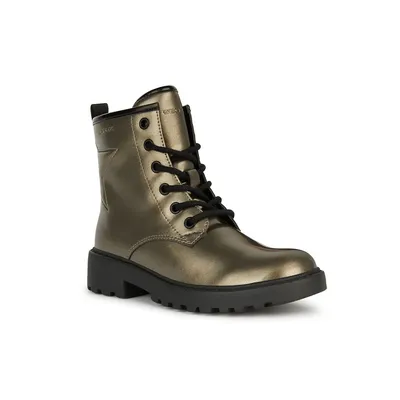Produktbild von Geox - Mädchen Stiefeletten "Casey" FS10094 (34,5 EU) (Blei/Schwarz)