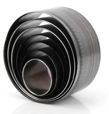 Produktbild von Rundes Leder-Stanzwerkzeug-Set - 7-teilig für Lederhandwerk - 20-50 mm