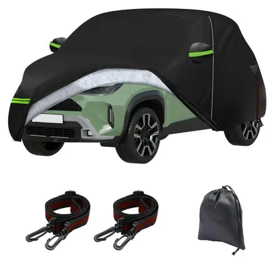 Immagine prodotto di Copertura impermeabile per auto, compatibile con Toyota Yaris dal 2014 al 2026 (modelli XP130/XP150/XP210), a 6 strati, tipo "garage completo", con cerniera per l'accesso