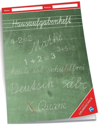 Produktbild von Hausaufgabenheft Grundschule Tafel