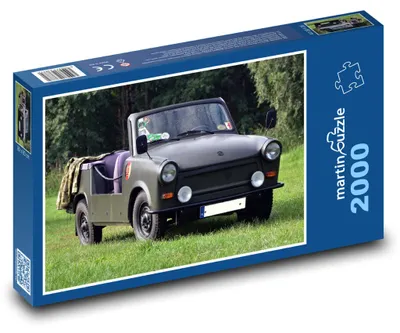 Zdjęcie produktu dla Puzzle 2000 Zielony kabriolet wojskowy - martinpuzzle
