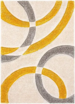 Produktbild von Designteppich Super Weicher Handgetufteter Kreisdesign Teppich