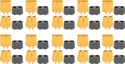 Produktbild von 10 Paar XT60 Stecker männlicher weiblicher Stecker mit Schutzabdeckungszubehör für RC -Flugzeugbatterie