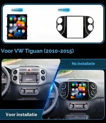 Obrázek produktu pro Autorádio pro modely (2010-2015) | Autorádio s Androidem 14, GPS navigací, CarPlay, Android Auto, ovládáním z volantu, DAB, 4G, Wi-Fi, DSP, Bluetooth | Kamera | 2 DIN, 9,7 palců