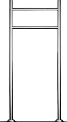 Produktbild von Briefkastenständer BxH 570/1150 mm Edelstahl