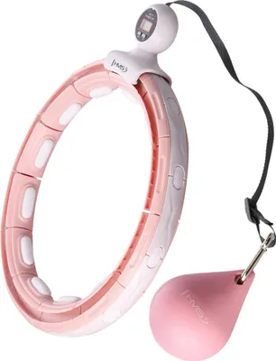 Produktbild von Magnetischer gewichteter Hula-Hoop-Reifen mit Zähler, Pink