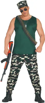 Produktbild von Militär Soldat - Kostüm für Herren Gr. M/L, Größe:L