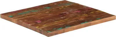 Immagine prodotto di vidaXL Piano del tavolo 70x70x3,8 cm quadrato in legno massiccio antico
