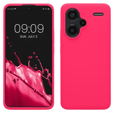 Produktbild von kwmobile Handyhülle für Xiaomi Redmi Note 13 Pro+ 5G / Redmi Note 13 Pro Plus 5G Hülle - Case Silikon - Kabelloses Laden - Schutzhülle Cover in Neon