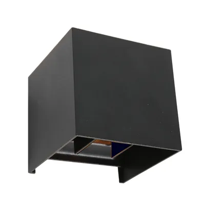 Produktbild von Steinhauer Wandleuchte Muro 2-flammig Mattes Schwarz 10x10cm