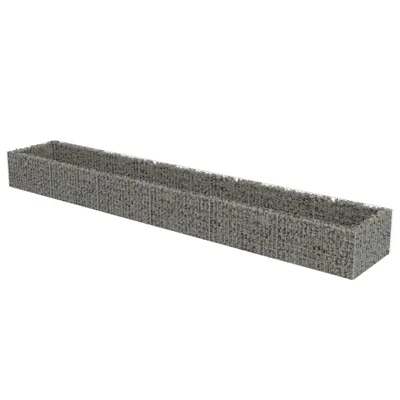 Zdjęcie produktu dla Podwyższona Donica Gabionowa, Galwanizowana Stal, 540X90X50 Cm Lumarko!