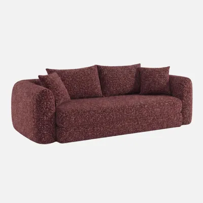 Produktbild von sweeek - 3-Sitzer-Schlafsofa  - Bordeaux