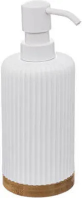 Produktbild von 5Five Seifenpumpe/Spender - Kunststein - weis - 270 ml - nachfullbar