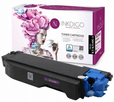 Produktbild von Inkdigo Toner TK5140C für Kyocera ECOSYS M6030cdn, M6530cdn, P6130cdn – Cyan, 5000 Seiten,, KI-generiertes Bild