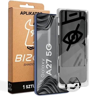 Produktbild von Gehärtetes Glas mit Privatschutzfilter und Applikationsrahmen für Galaxy A27 5G, Bizon Glass Aplikator Shadow, 1 Set
