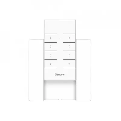 Produktbild von SONOFF Fernbedienung, 8 Tasten, 433 MHz, RM433R2, Weiß, 86x45x12,5mm, kein WLAN nötig, Smart Home Gerätesteuerung, Batterie 27A (12V), inkl. Klebeband