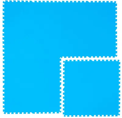 Produktbild von 2,6 m² Poolunterlage - 4 EVA Matten 81x81 Pool Unterlage - Unterlegmatten Set