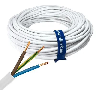 Produktbild von Elektrisches PVC-Kabel H05VV-F OWY 3x1,5 weiß 50m