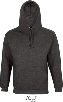 Produktbild von SOLs 03815 | Uni Condor Hooded Sweatshirt - Kapuzenpullover - Farbe: Charcoal Melange - Größe: S