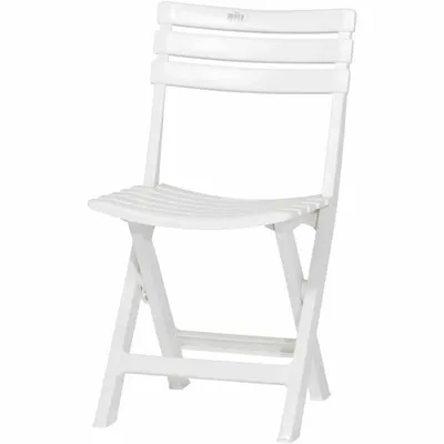 Produktbild von ProGarden Klappstuhl Birki 86273, weiß, Kunststoff, wetterfest, kälte- und UV-beständig, 100 % recycelbar