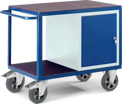 Produktbild von Schwerlast- Werkstattwagen mit Stahlschrank 1000kg Tragkraft
