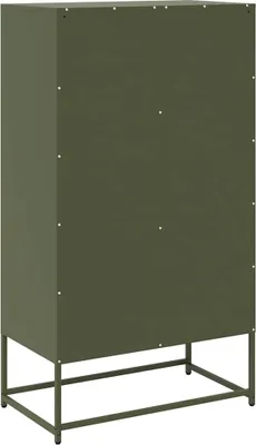 Produktbild von Highboard Olivgrün 68x39x123 cm Stahl