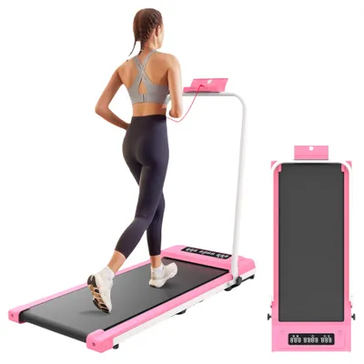 Produktbild von Elektrische Heimtrainer-Laufband, klappbar unter das Bett mit Fernbedienung, 1–12 km/h bis 120 kg