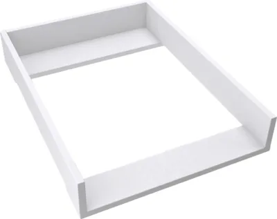 Produktbild von regalik Wickelaufsatz für Malm von IKEA, Wickeltischaufsatz für 48 cm Kommoden, Abnehmbar Wickelkommode aufsatz, Gerade Frontplatten, Weiß, 72cm x 54cm