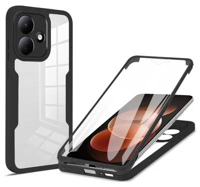 Immagine prodotto di Custodia a 360 gradi per smartphone Xiaomi Redmi Note 17 Pro 5G, con pellicola protettiva per lo schermo e protezione per la fotocamera