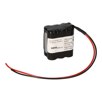 Obrázok produktu pre Nabíjacia batéria pre núdzové svetlá 7,2 V 2200 mAh F2x3 AA Mignon 200 mm kábel