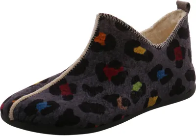 Produktbild von Dinamic Damen Hausschuh grau/leo