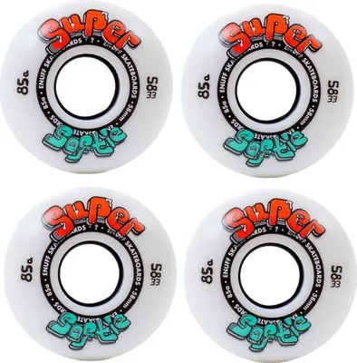 Produktbild von Enuff Skateboards Super Softie 4 Units Rad Weiß 58 mm Weiß 58 mm