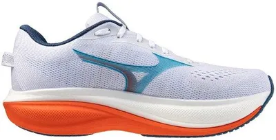 Immagine prodotto di MIZUNO Wave Rider 30, scarpe da corsa da uomo, colore bianco e arancione, taglia 40 1/2